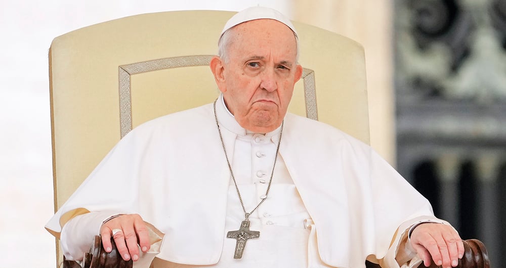 Francisco, de nombre secular Jorge Mario Bergoglio, es el 266.º y actual papa de la Iglesia católica. Como tal, es el jefe de Estado y el octavo soberano de la Ciudad del Vaticano.