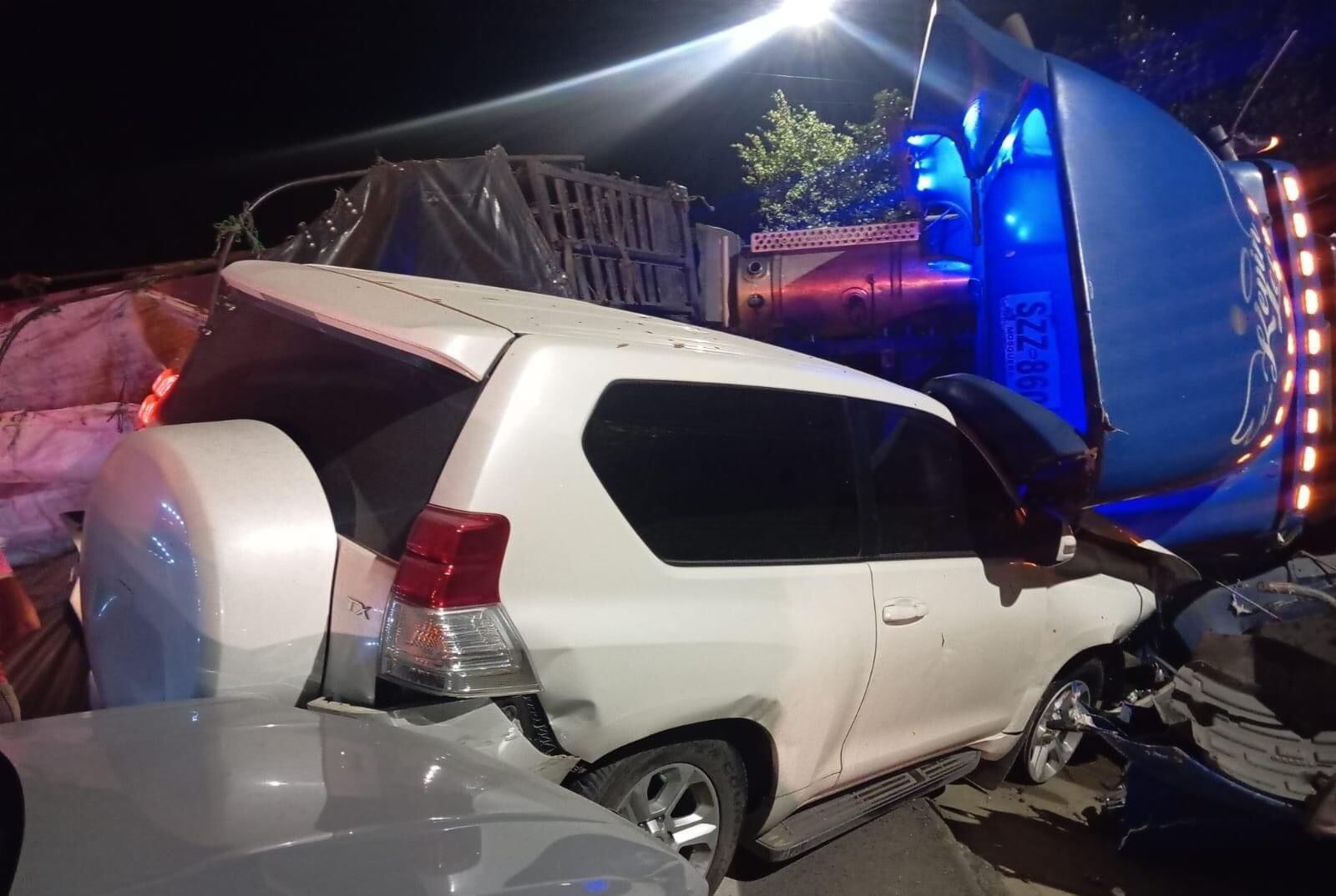 Accidente de tránsito entre Bogotá y Villavicencio.