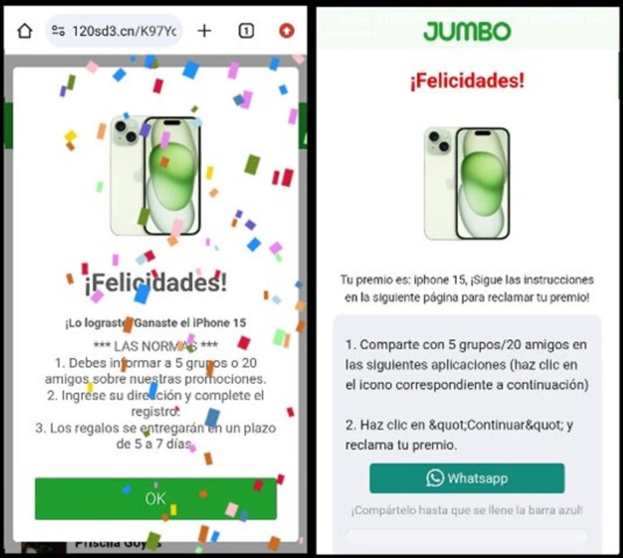 ESET ha advertido sobre el surgimiento de una estafa en WhatsApp que promete premios relacionados con Halloween, utilizando técnicas engañosas para presionar a los usuarios a compartir información sensible.