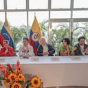 Delegaciones de paz del Gobierno y del ELN en Caracas (Venezuela).