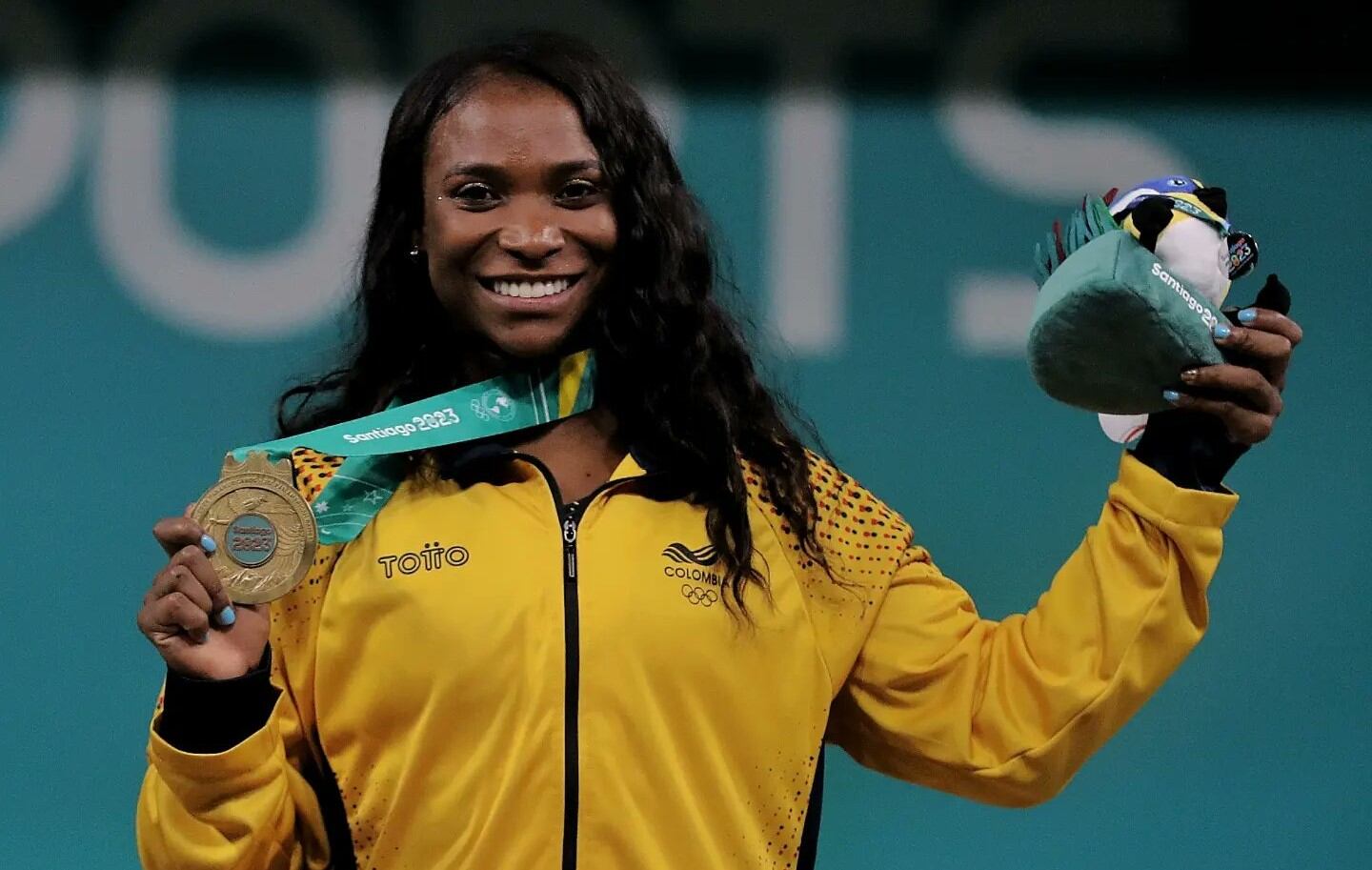 Jenny Álvarez, pesista campeona en los Juegos Panamericanos.