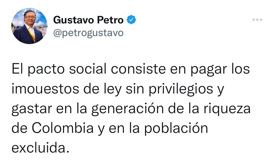 Trino presidente Gustavo Petro