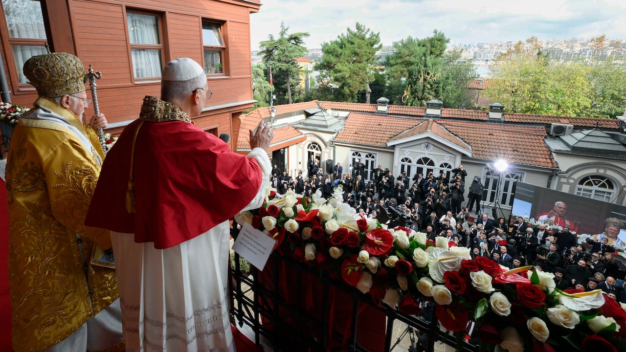 Papa León XVI en en Líbano