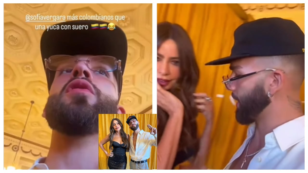 Sofía Vergara sorprendió con su encuentro con el cantante colombiano.