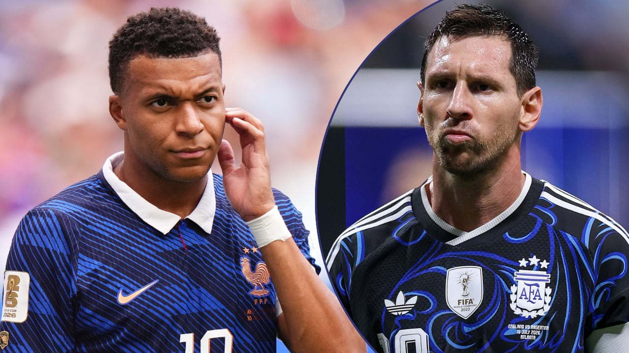 Las palabras de Mbappé (izq.) luego de superar a Messi (der.) como el máximo goleador en la historia de los mundiales.