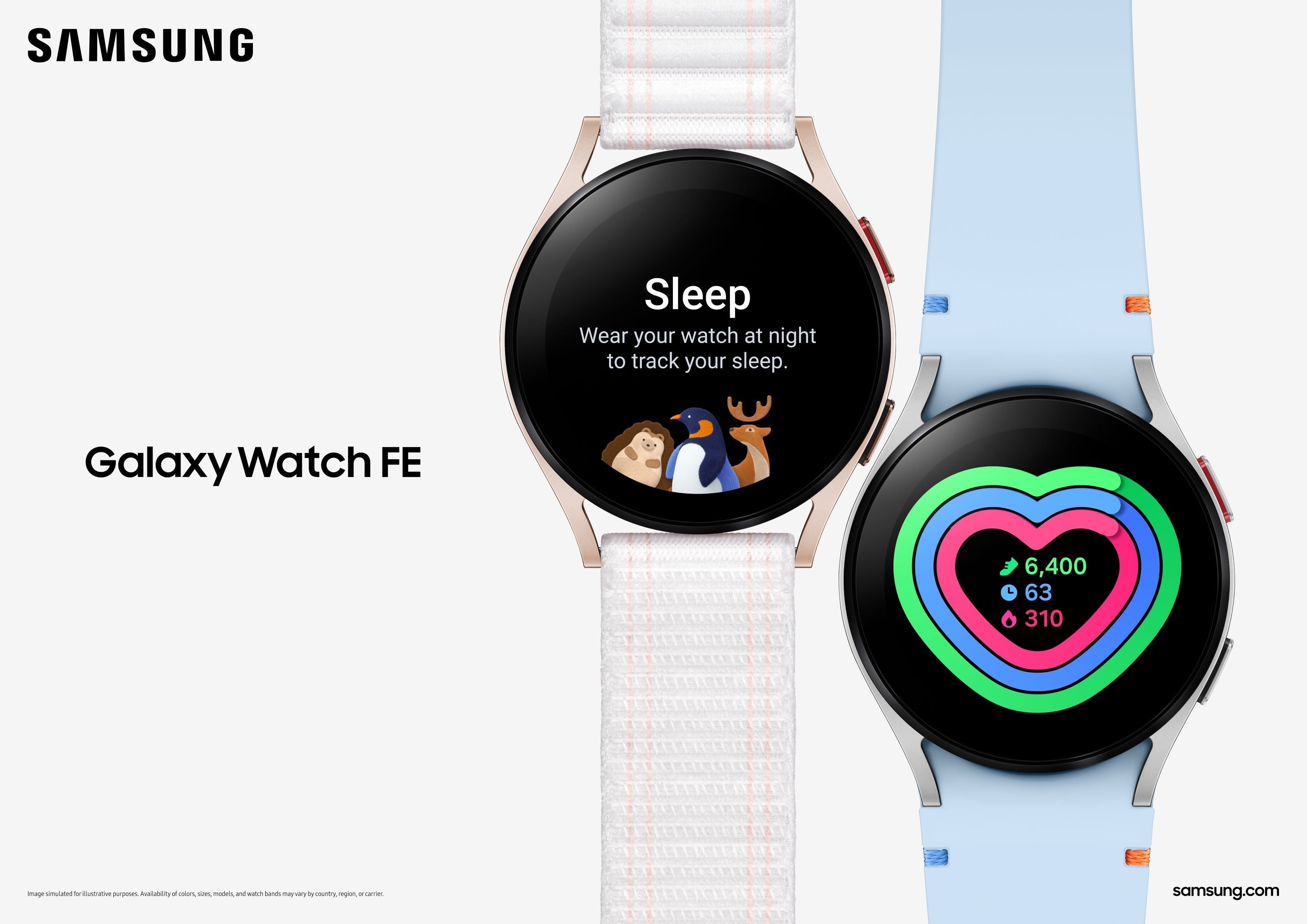 Samsung Galaxy Watch FE equipa sensor BioActive para funciones de monitorización de salud y certificación IP68