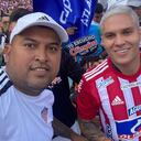 Gabriel Vallejo, apodado como 'Ruso', es líder de la barra Frente Rojiblanco Sur