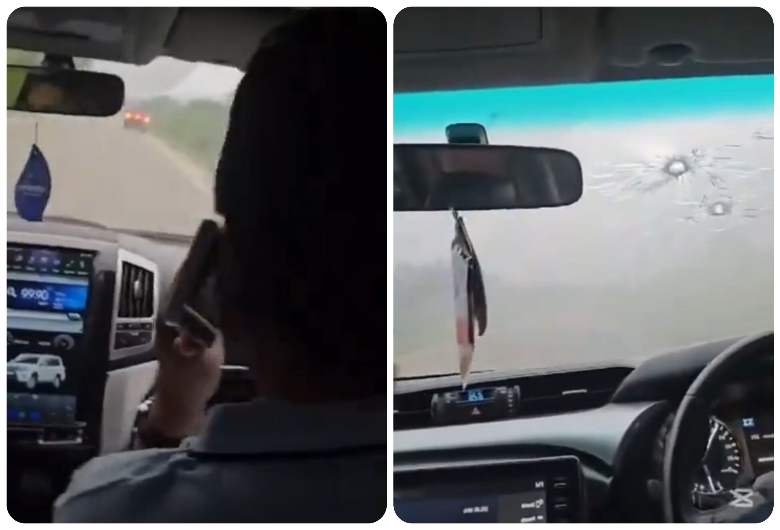 El video fue publicado por la persona que se encontraba con Morales dentro del vehículo