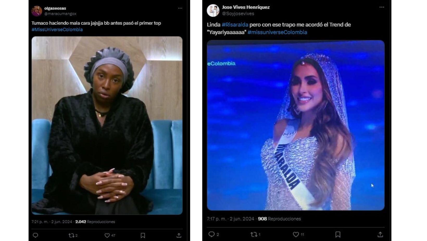 Los mejores memes que dejó la coronación de Miss Universe Colombia 2024