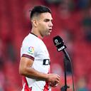 Falcao atendió a los medios luego de marcar por primera vez esta temporada.