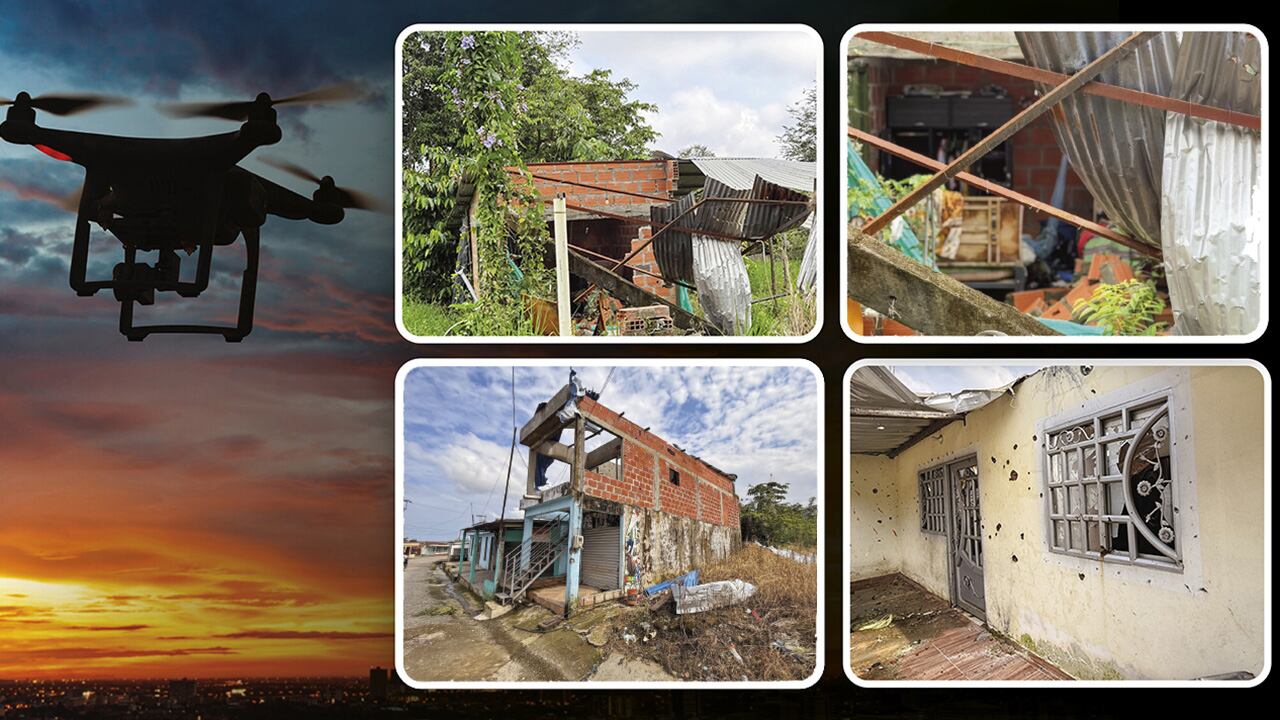SEMANA confirmó cómo los drones de las Farc y del ELN destrozan viviendas, aumentan el número de víctimas y generan desolación. Donde cae un explosivo, nadie vuelve a recorrer las ruinas.