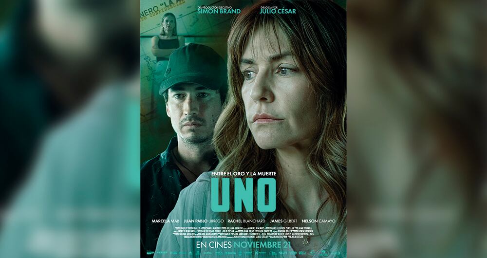 Entre el oro y la muerte, es la última película protagonizada por Marcela Mar; un producto cinematográfico colombiano que exalta la figura femenina. 