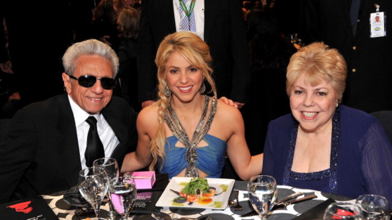 William Mebarak, Shakira y Nidia del Carmen Ripoll.