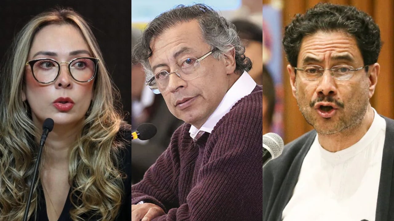 Katherine Miranda, Gustavo Petro e Iván Cepeda.
