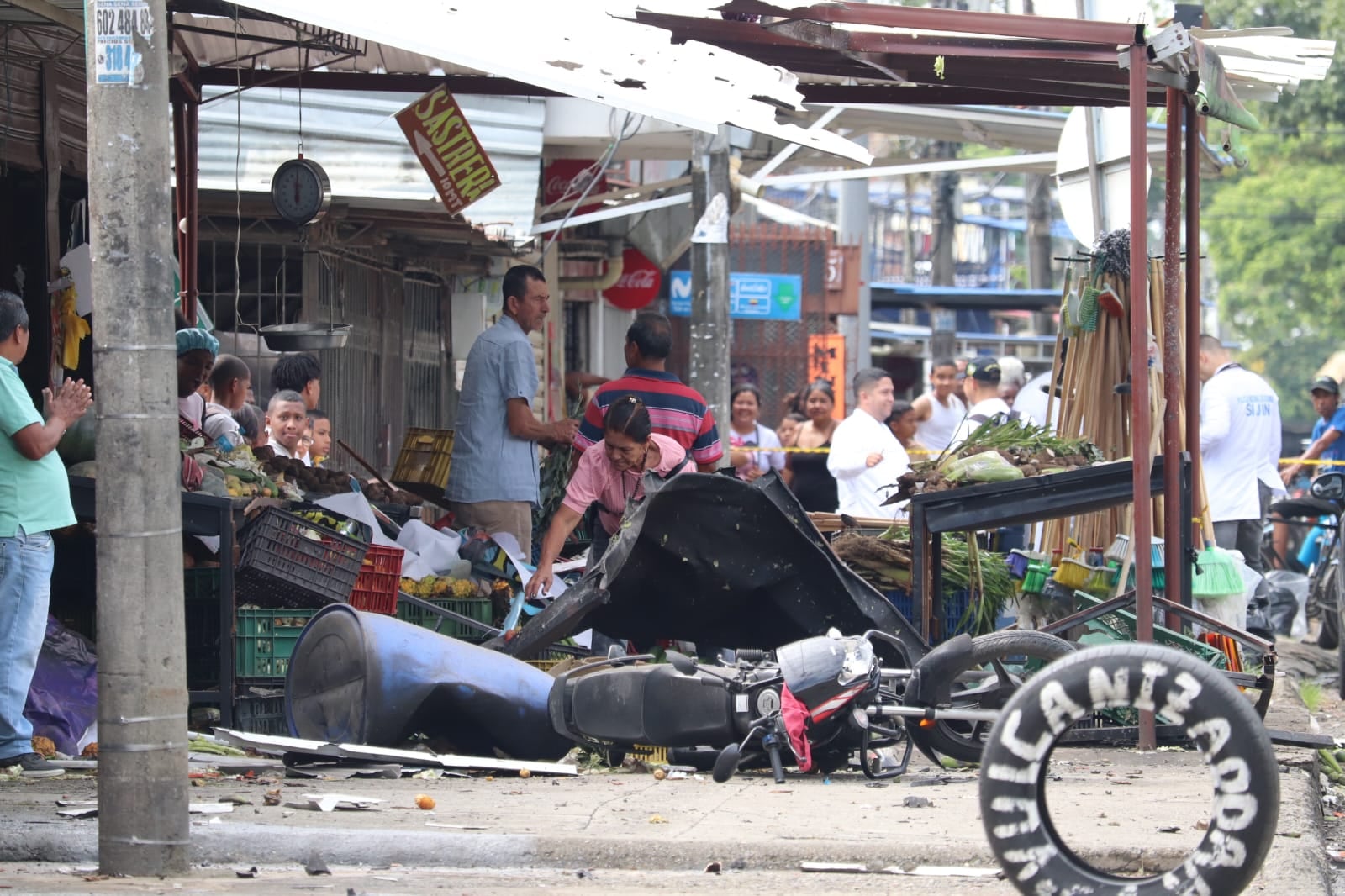 Este es el panorama en el sector de Manuela Beltrán tras los ataques de este 10 de junio.