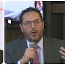 Gustavo Petro, expresidente de Colombia, y Andrés Velasco, presidente de Asofondos.