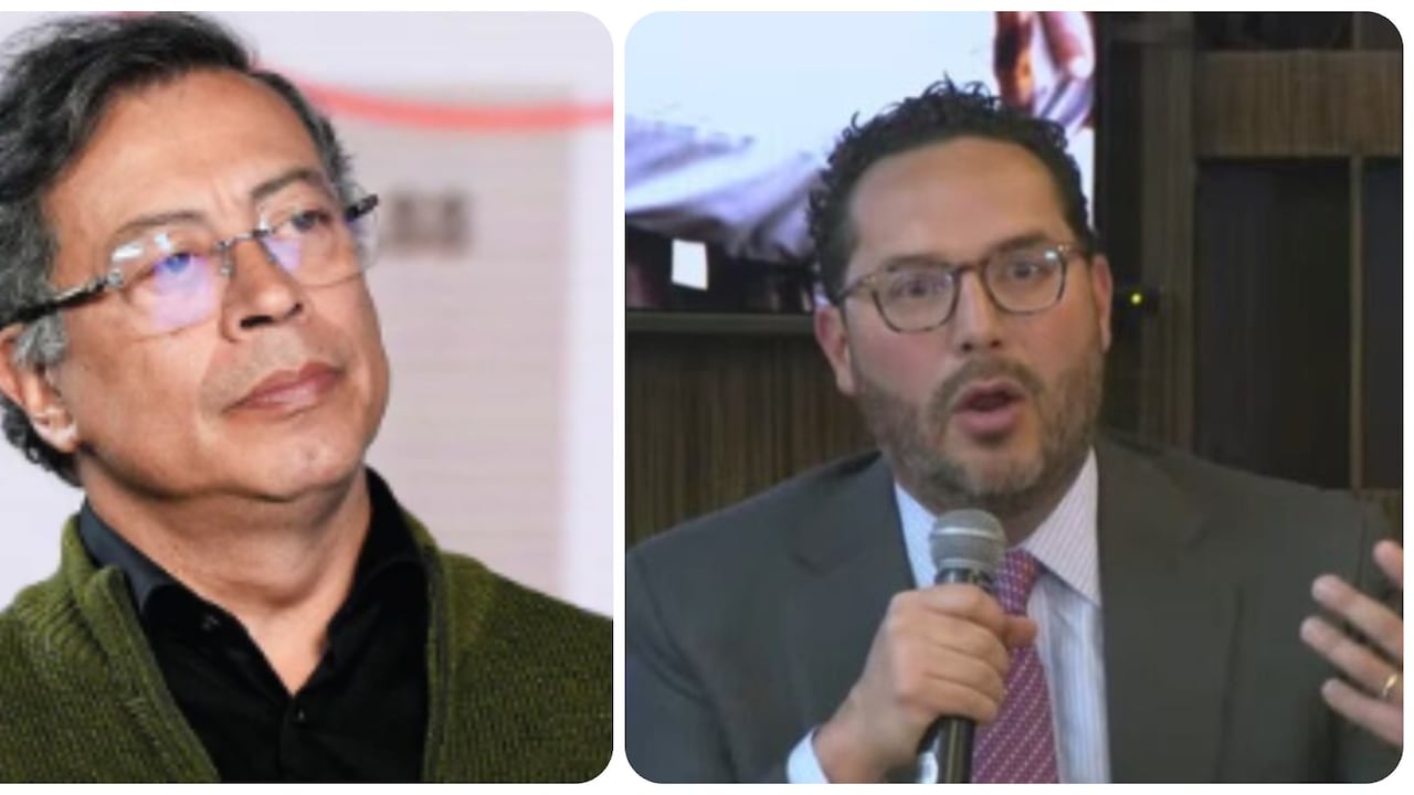 Gustavo Petro, expresidente de Colombia, y Andrés Velasco, presidente de Asofondos.