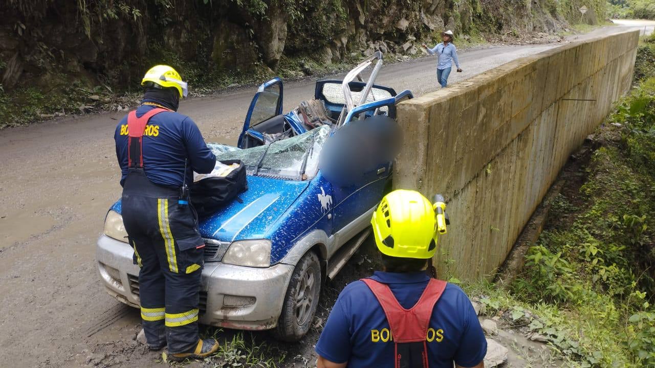 El siniestro tuvo lugar en la vereda La Caña, a la altura del kilómetro 8, antes de llegar al sector de Itaurí.