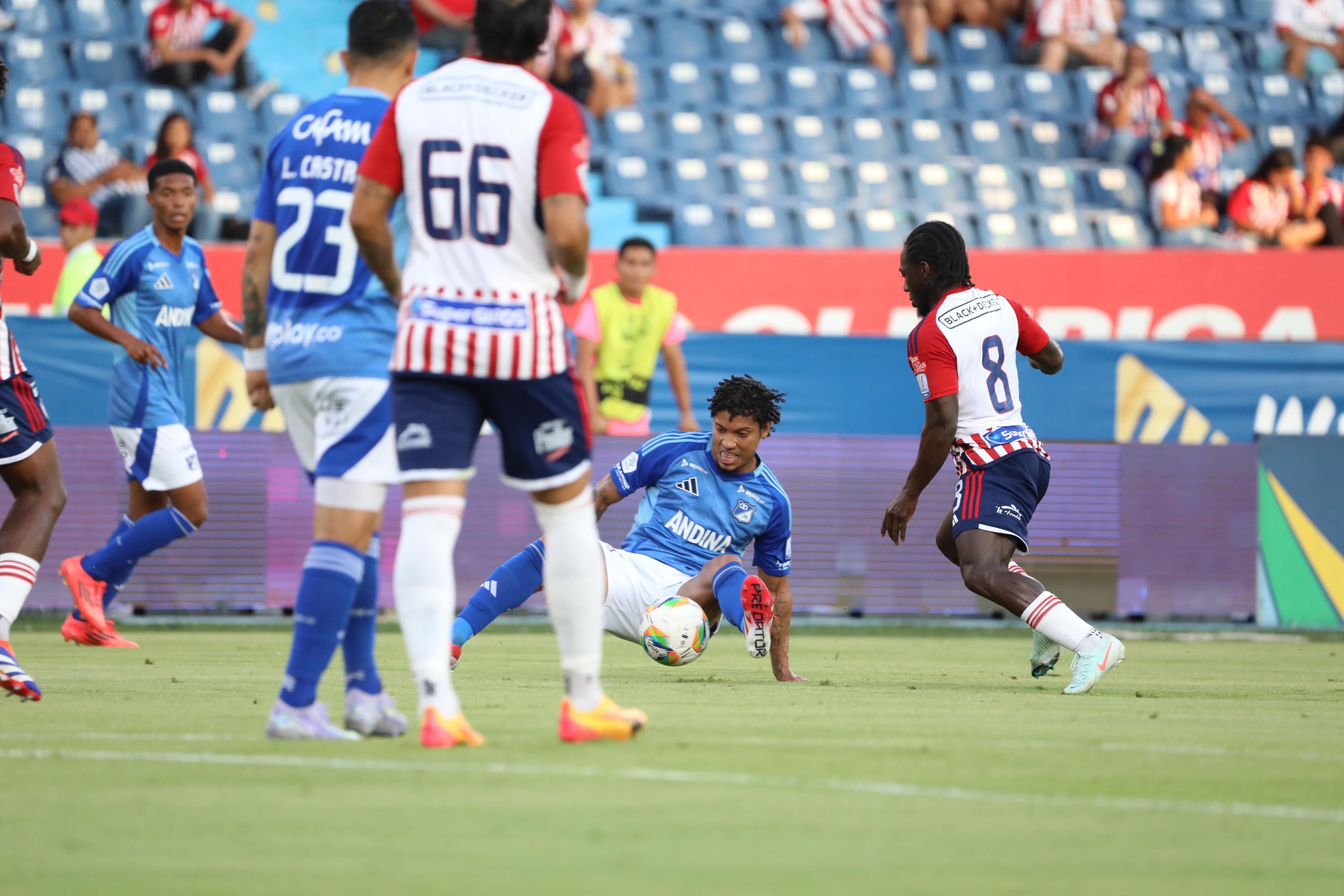 Junior y Millonarios se enfrentaron en un juego válido por la octava jornada de la Liga BetPlay