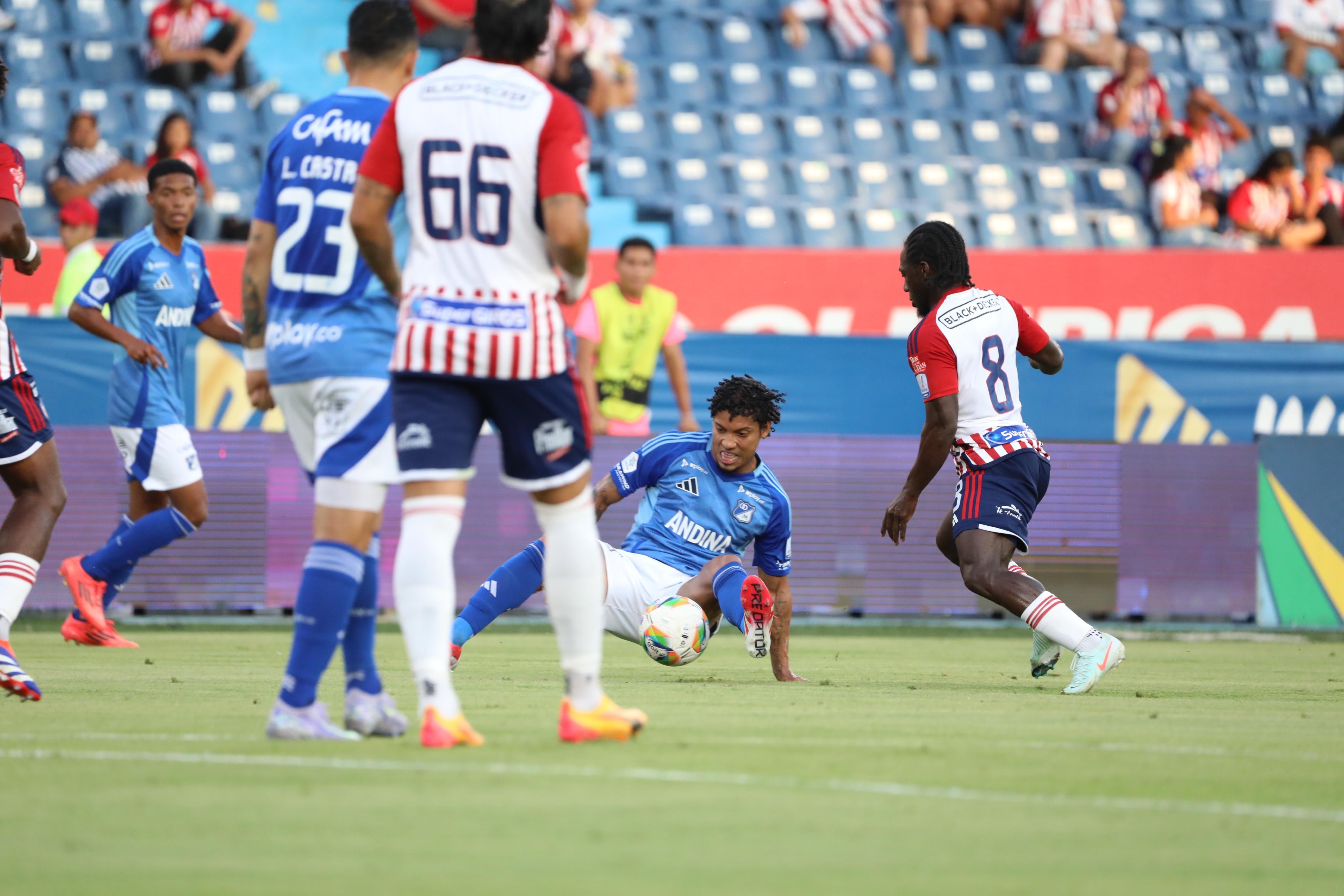 Junior y Millonarios se enfrentaron en un juego válido por la octava jornada de la Liga BetPlay