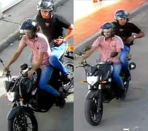 El ladrón escapó con ayuda de un cómplice a bordo de una motocicleta.