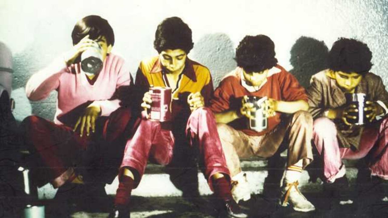 Una rara imagen del largometraje.