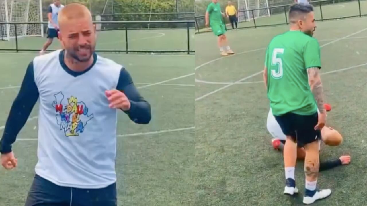 Maluma, molesto por la entrada de Reykon.