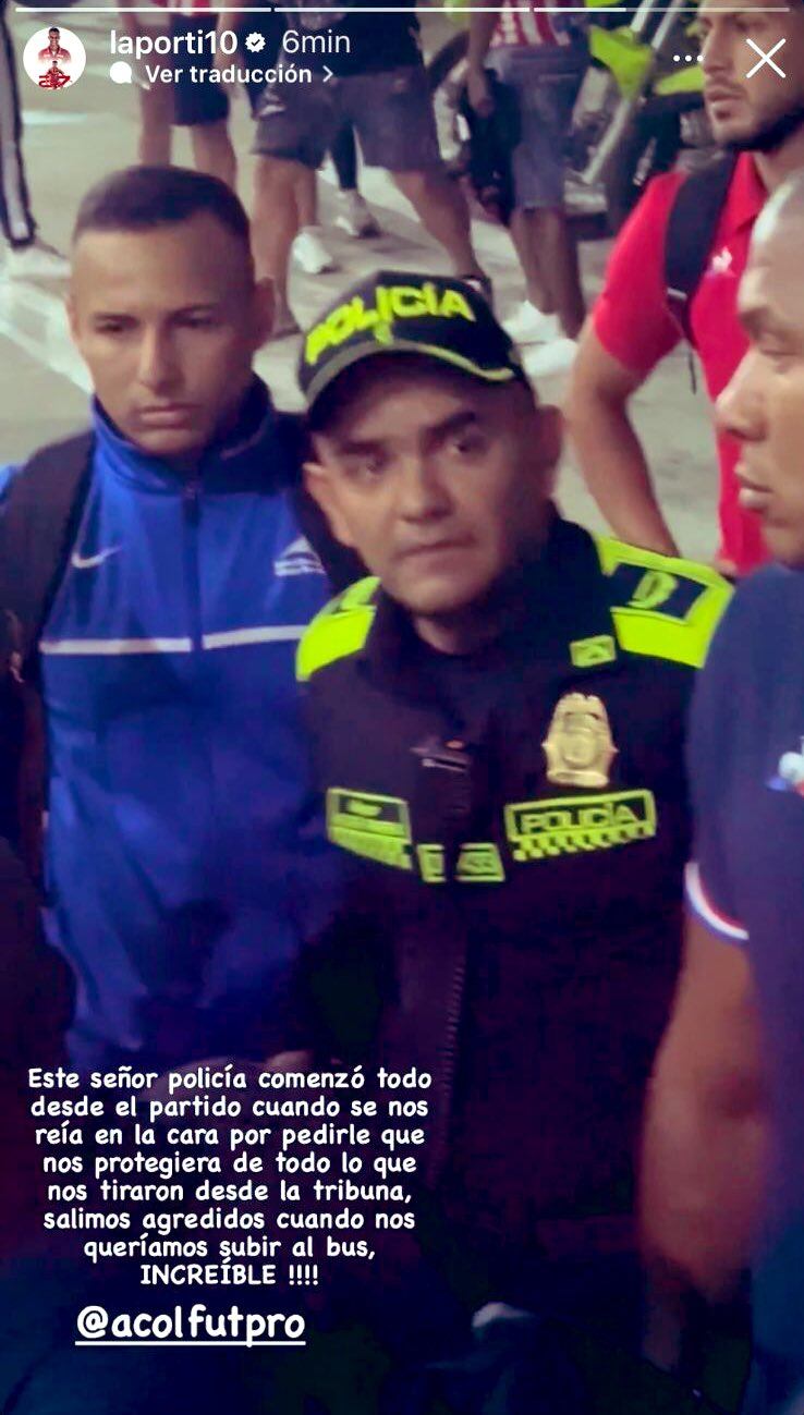Juan Camilo Portilla, capitán del América, explicó lo que pasó.