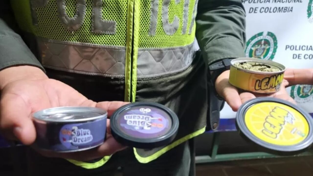 Autoridades desmantelaron banda en Cali que pretendía vender marihuana en empaques de chicle.