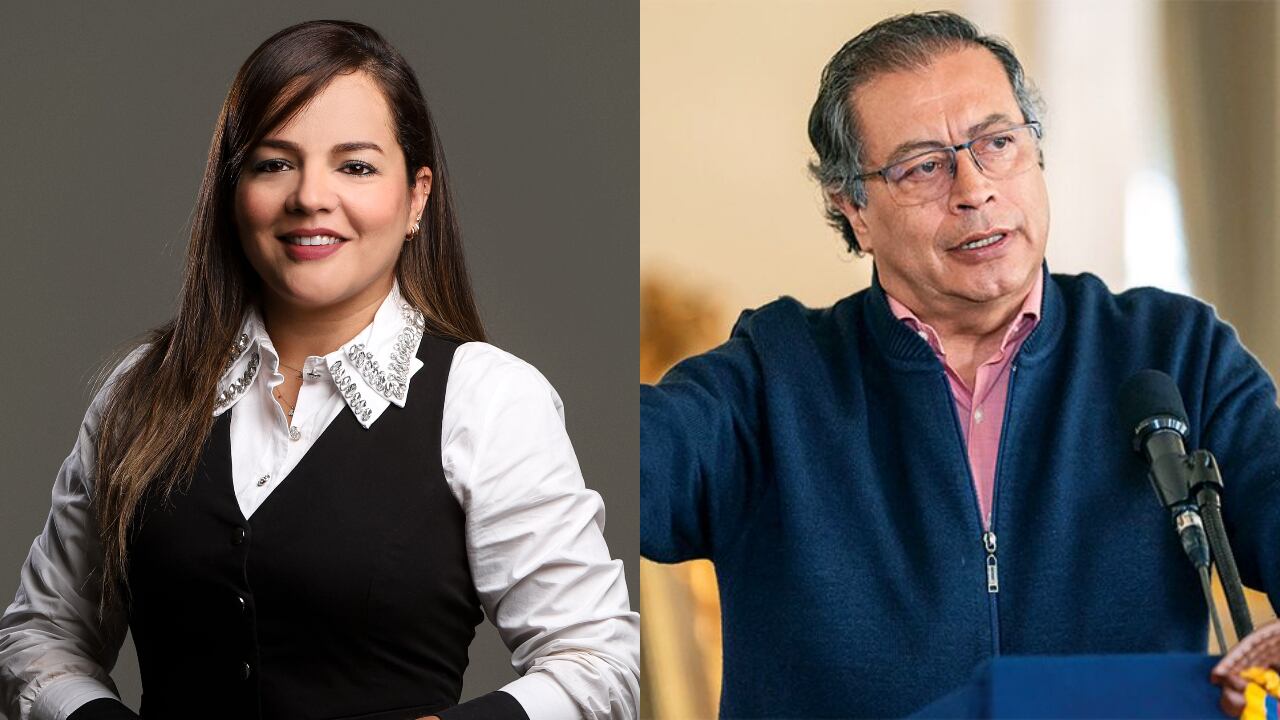 Luz Pastrana y Gustavo Petro