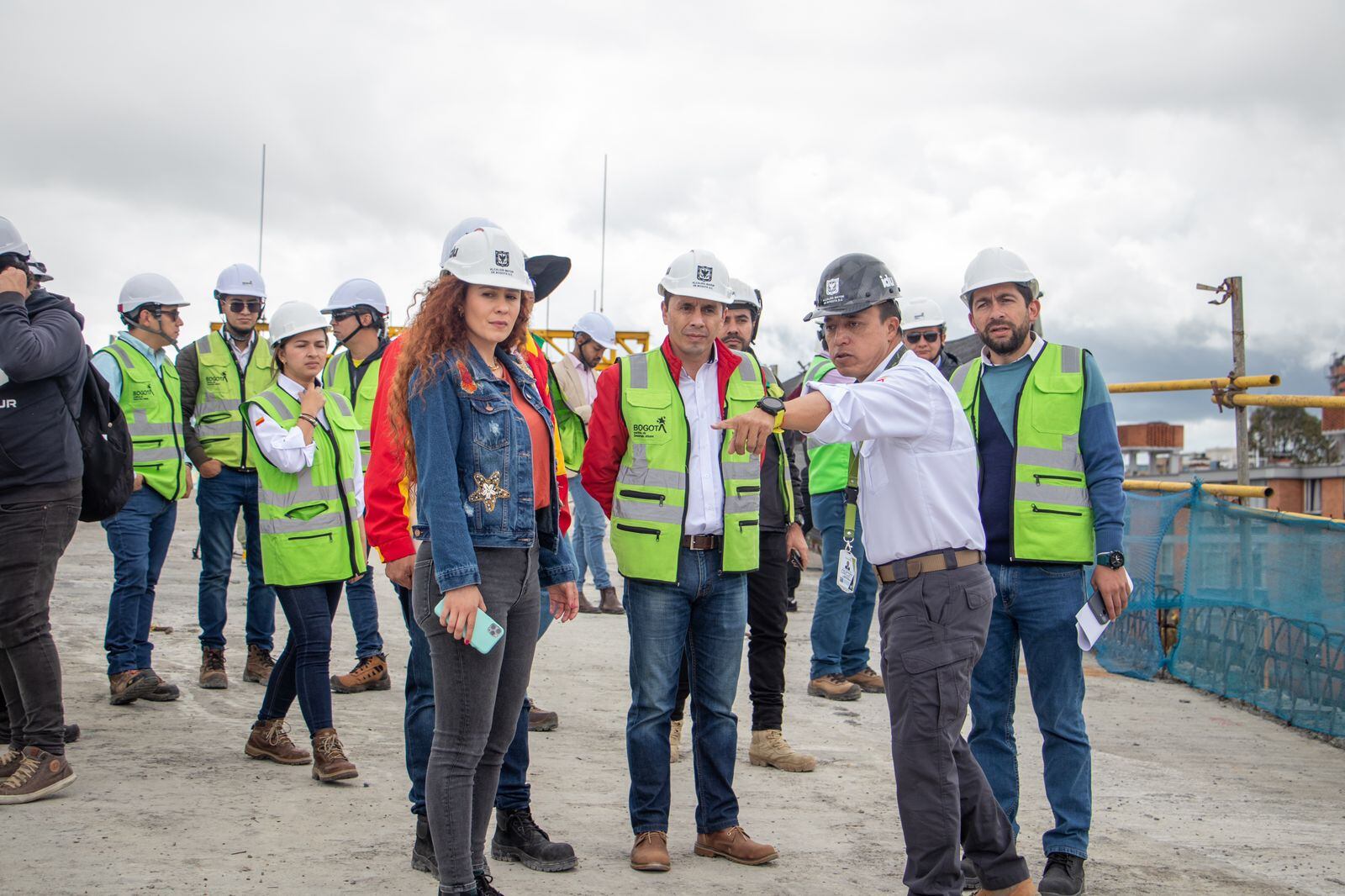 El director del IDU, Orlando Molano, visitó las obras.