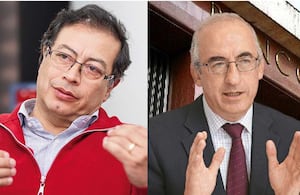 Gustavo Petro y Leonardo Villar