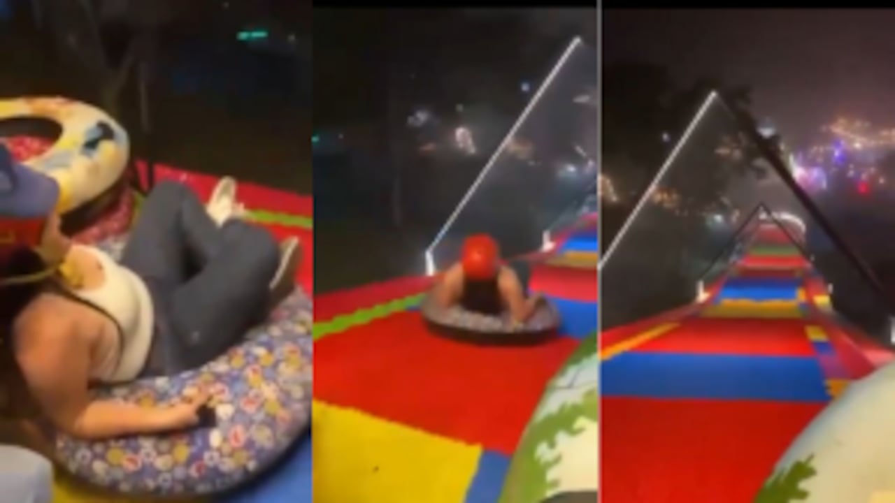 Este es el momento en el que la mujer se lanzó de la atracción, pero segundos después murió.