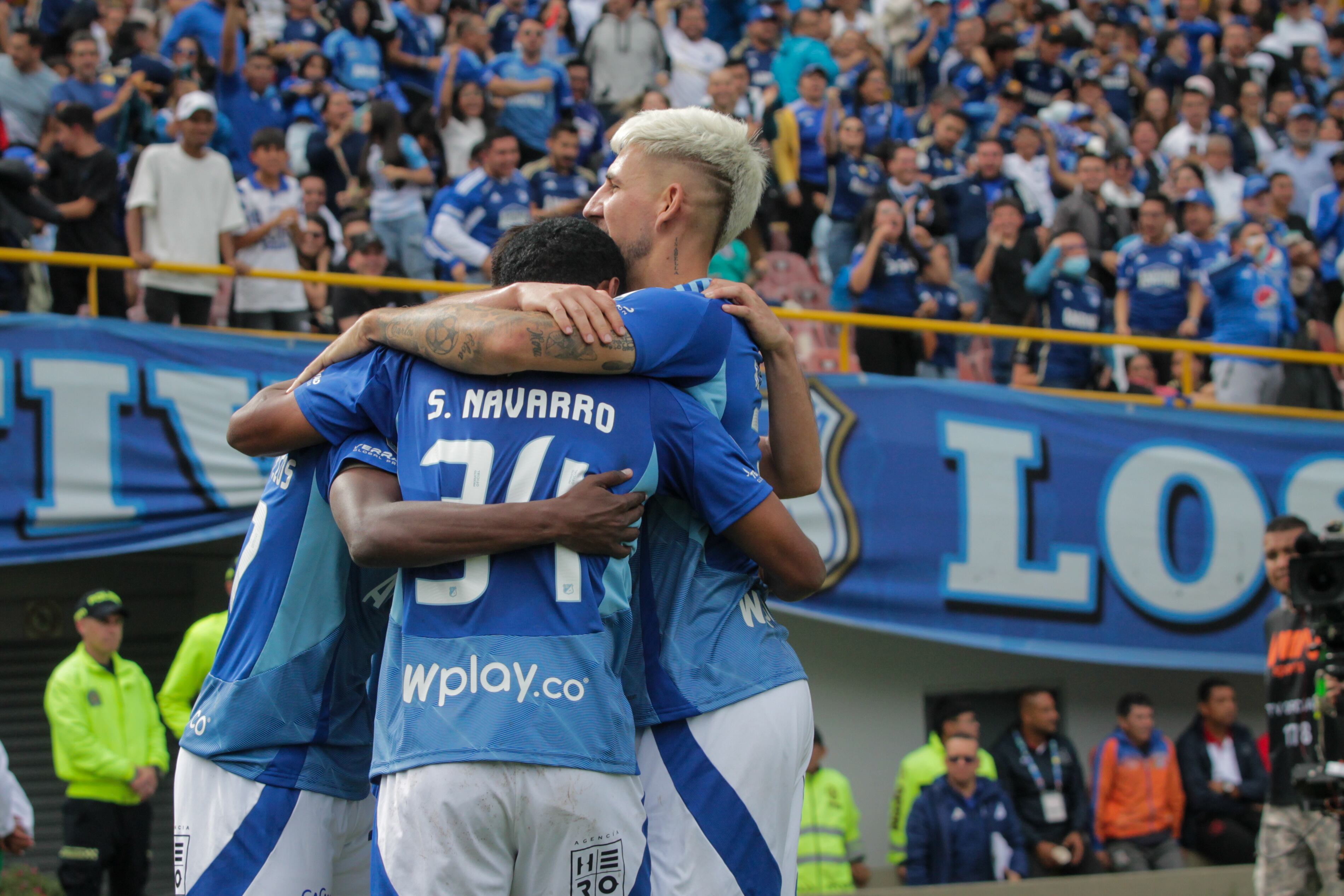 Bogotá. Marzo 16 de 2025. Millonarios enfrenta a Águilas Doradas, por encuentro válido de la Liga BetPlay I 2025 de la fecha 9, en el estadio Nemesio Camacho el Campin. (Colprensa - Catalina Olaya)