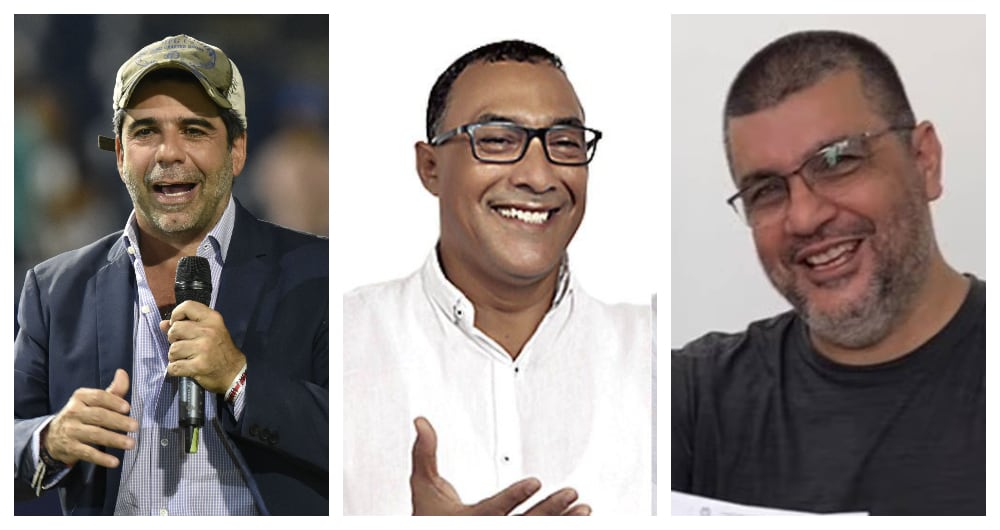 Álex Char, Antonio Bohórquez y Hassan Fares