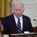 Presidente estadounidense Joe Biden habla durante una reunión con el presidente polaco Andrzej Duda y el primer ministro Donald Tusk, hablaron sobre la seguridad europea y reafirmaron la cooperación militar mientras continúa la guerra de Rusia contra Ucrania.