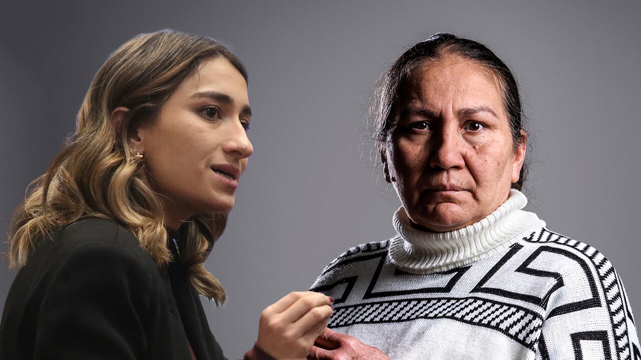 Laura Sarabia y Marelbys Meza.