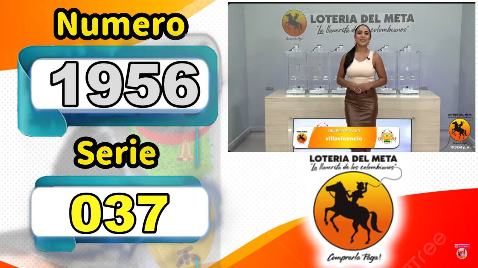 Resultados de la serie 3220 de la Lotería del Meta. 13 de noviembre de 2024.