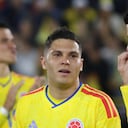 James Rodríguez y Juan Fernando Quintero hablando en el amistoso de Colombia vs. Costa Rica.