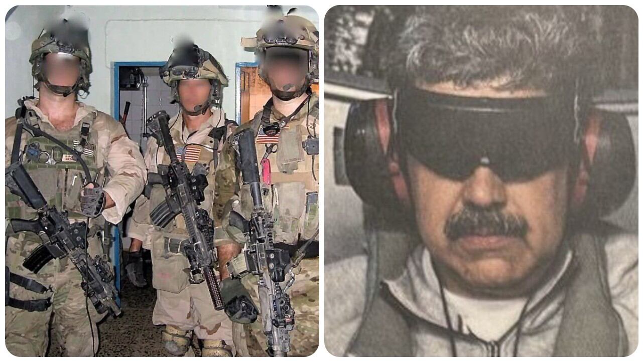 Soldados de la Delta Force y Nicolás Maduro