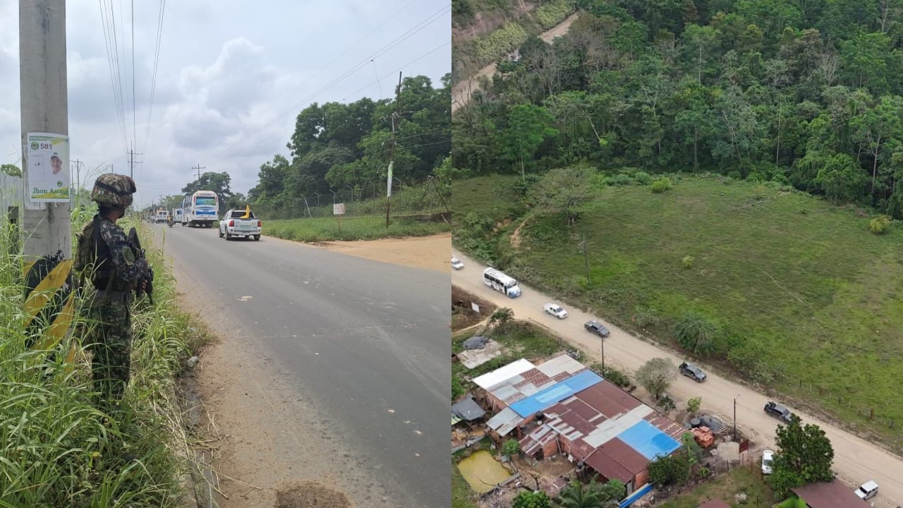 La comunidad denunció la presencia de un reten ilegal en zona rural de Tibú, Norte de Santander.