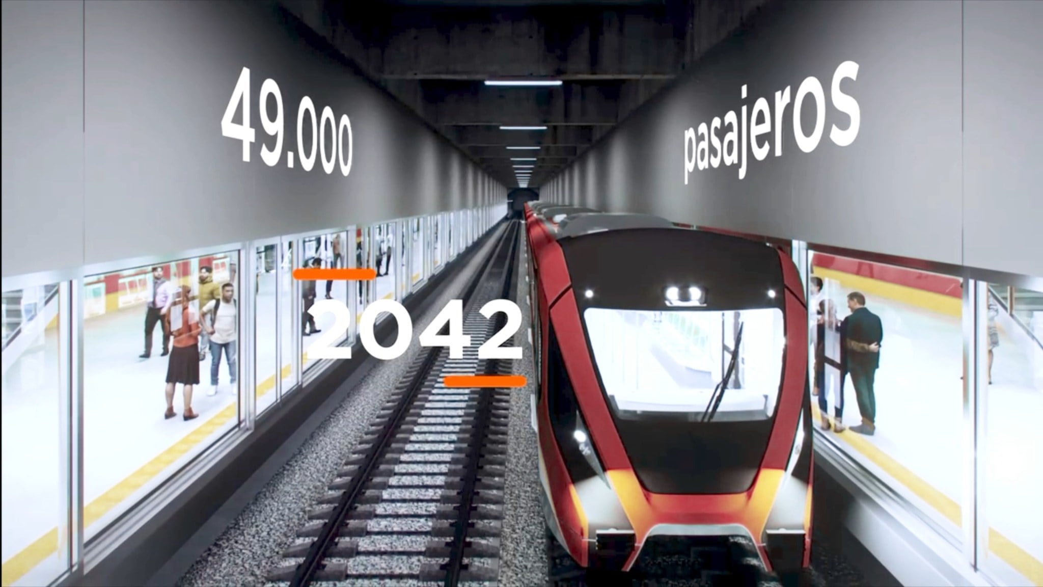 Render de la línea 2 del Metro de Bogotá