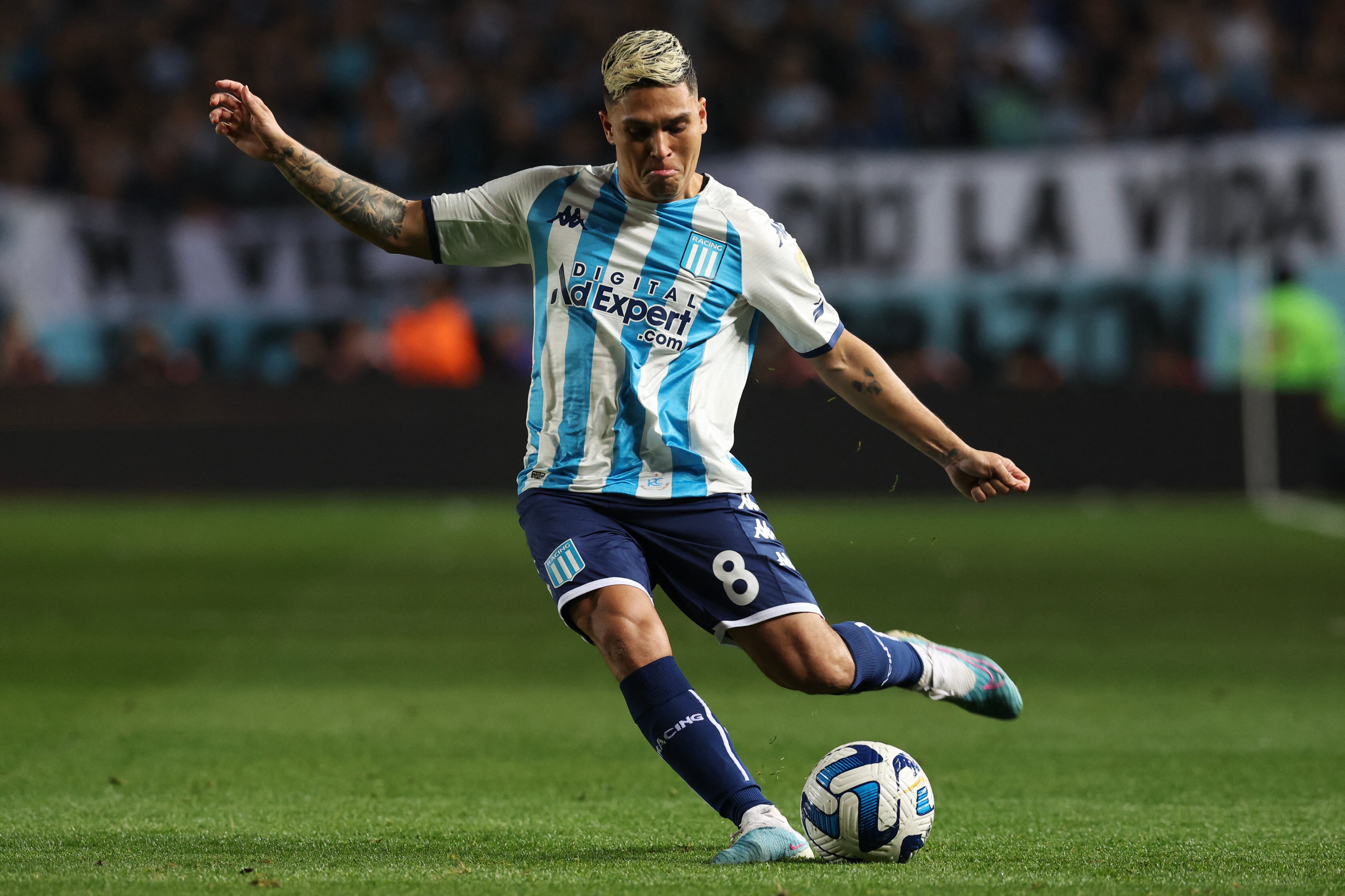 Juan Fernando Quintero podría ser titular en el partido de Racing e Independiente por la fecha 7 de la Copa de la Liga Profesional