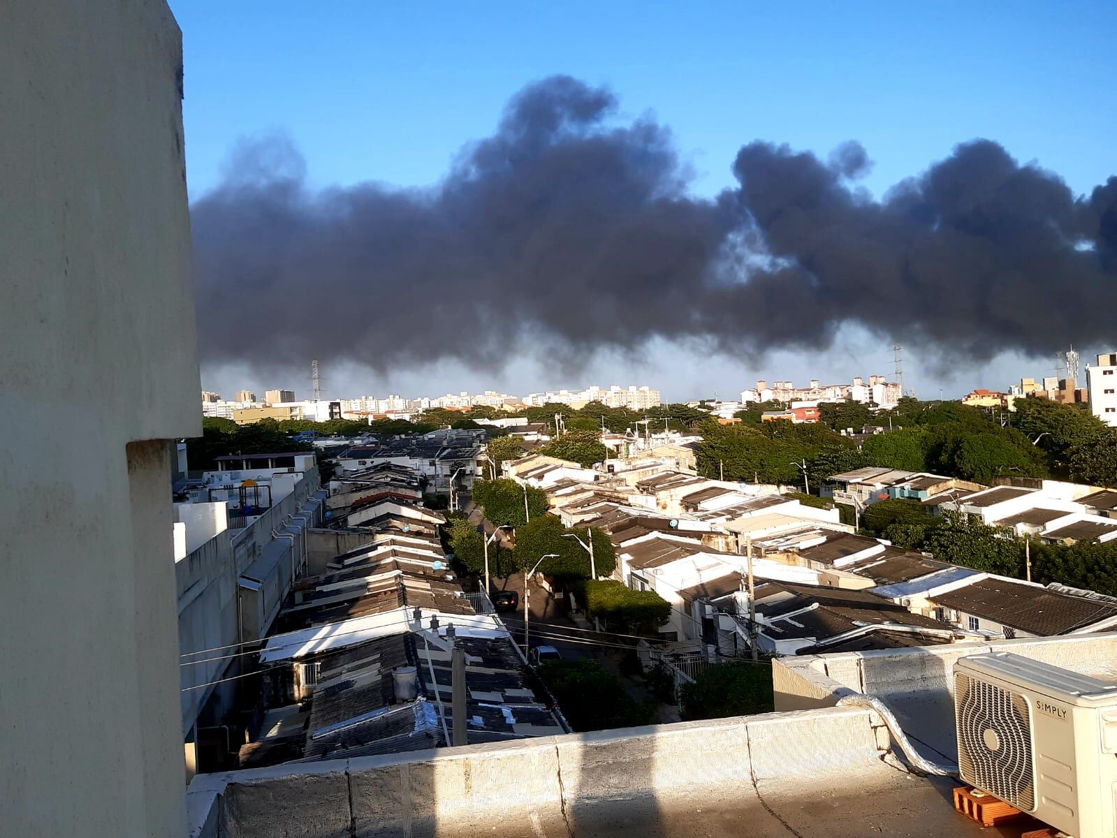 Incendio en el norte de Barranquilla.