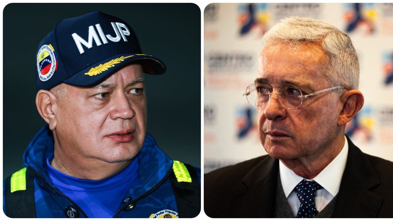 Diosdado Cabello y Álvaro Uribe.