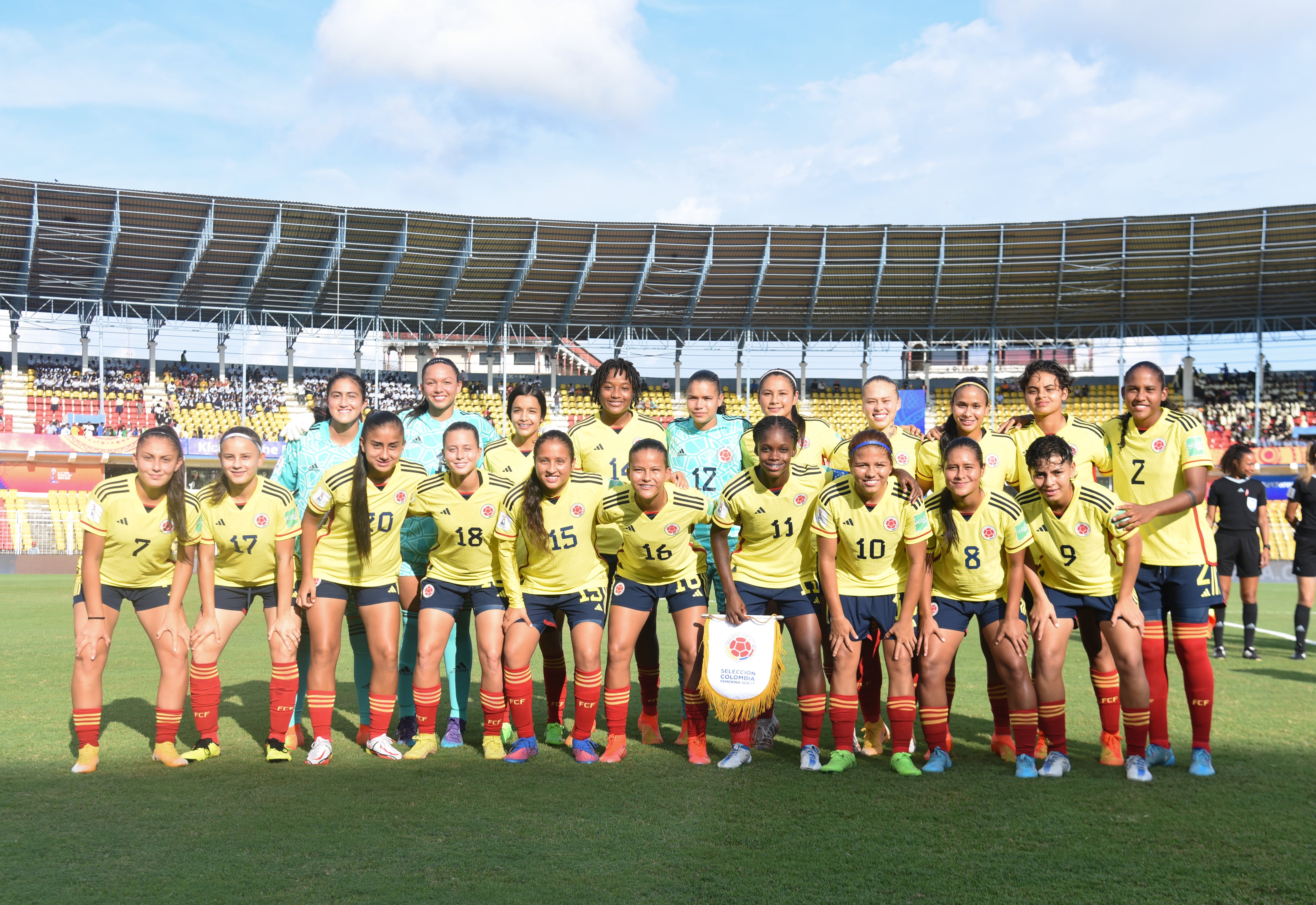 Selección Colombia vs. México mundial sub- 17 de la India.