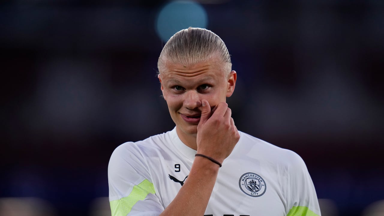 Erling Haaland, delantero del Manchester CIty.