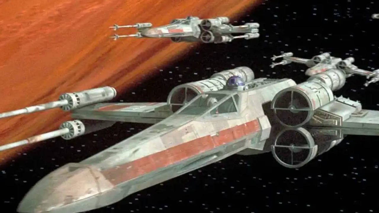 Caza de guerra espacial de Star Wars