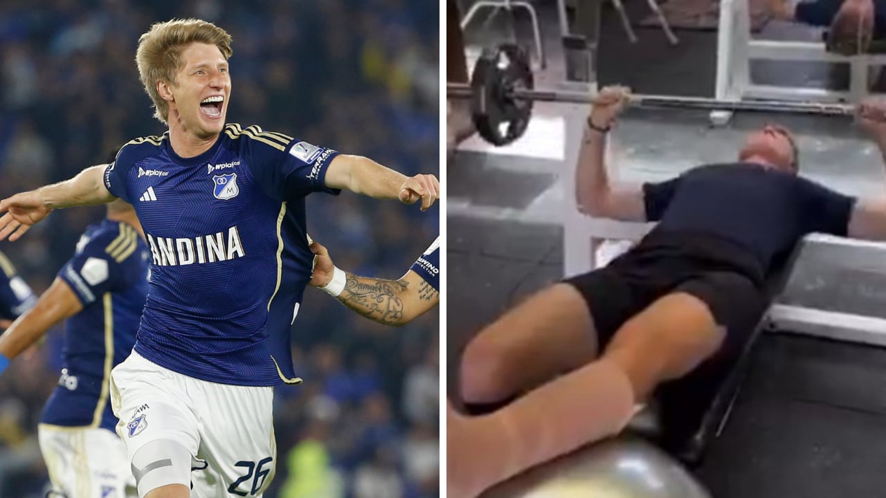 Andrés Llinás arranca su recuperación tras fracturarse en el Millonarios vs. Cali.