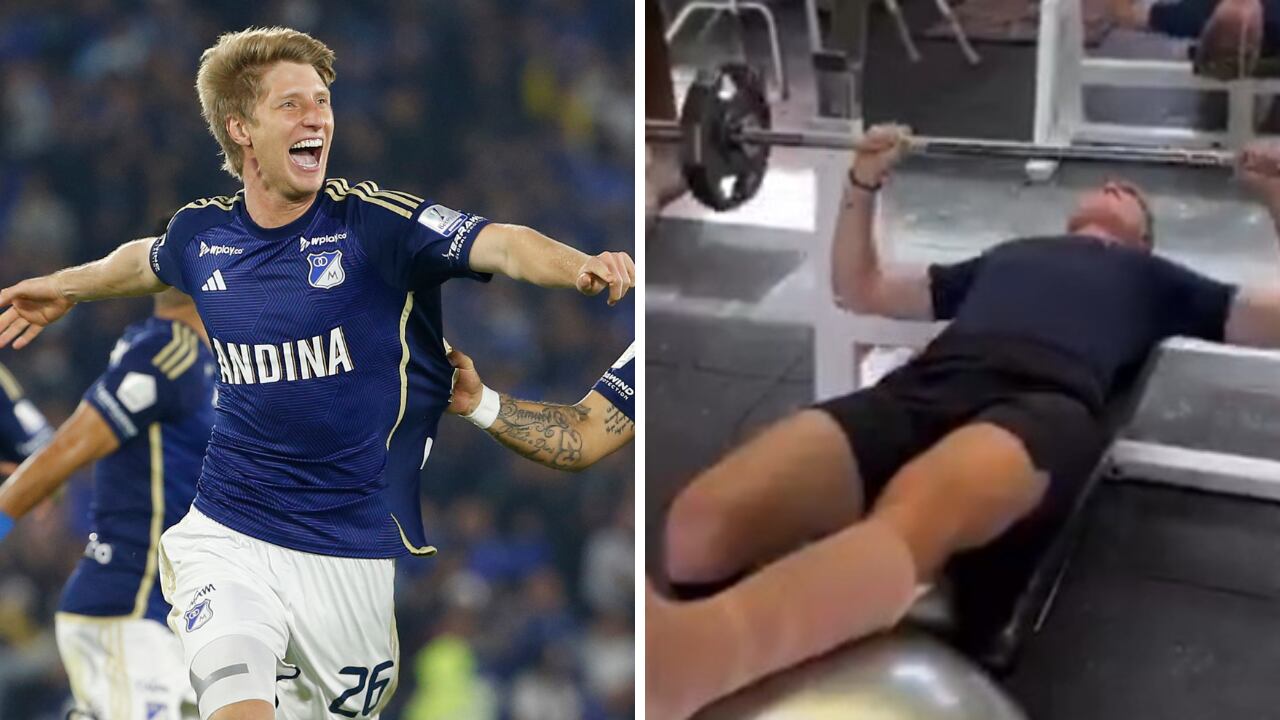 Andrés Llinás arranca su recuperación tras fracturarse en el Millonarios vs. Cali.